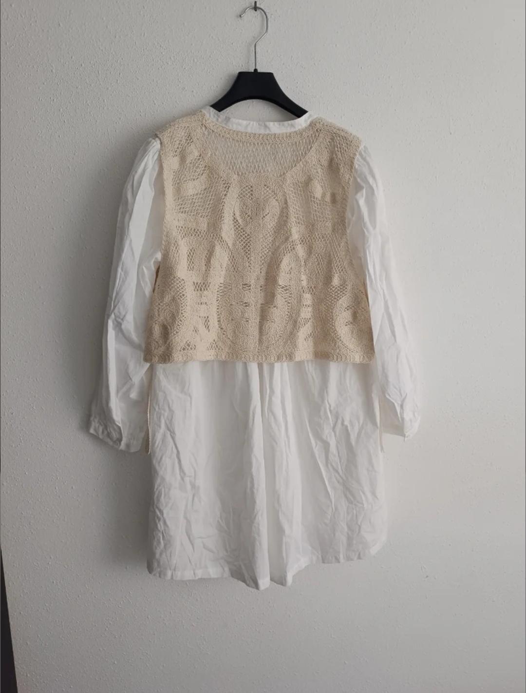 CONTRASTING SHORT DRESS - Image 4