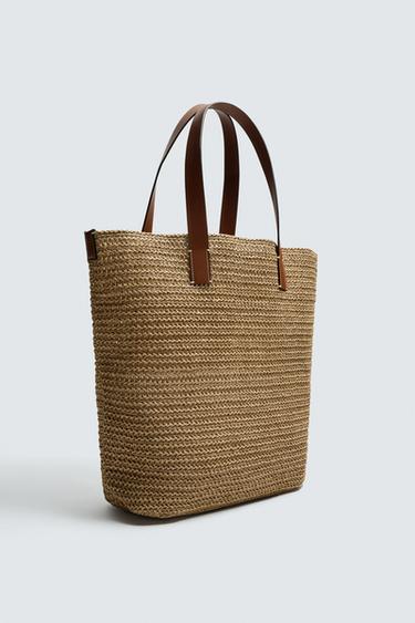 SAC SHOPPER TRESSÉ - Blanc écru de Zara - Image 3