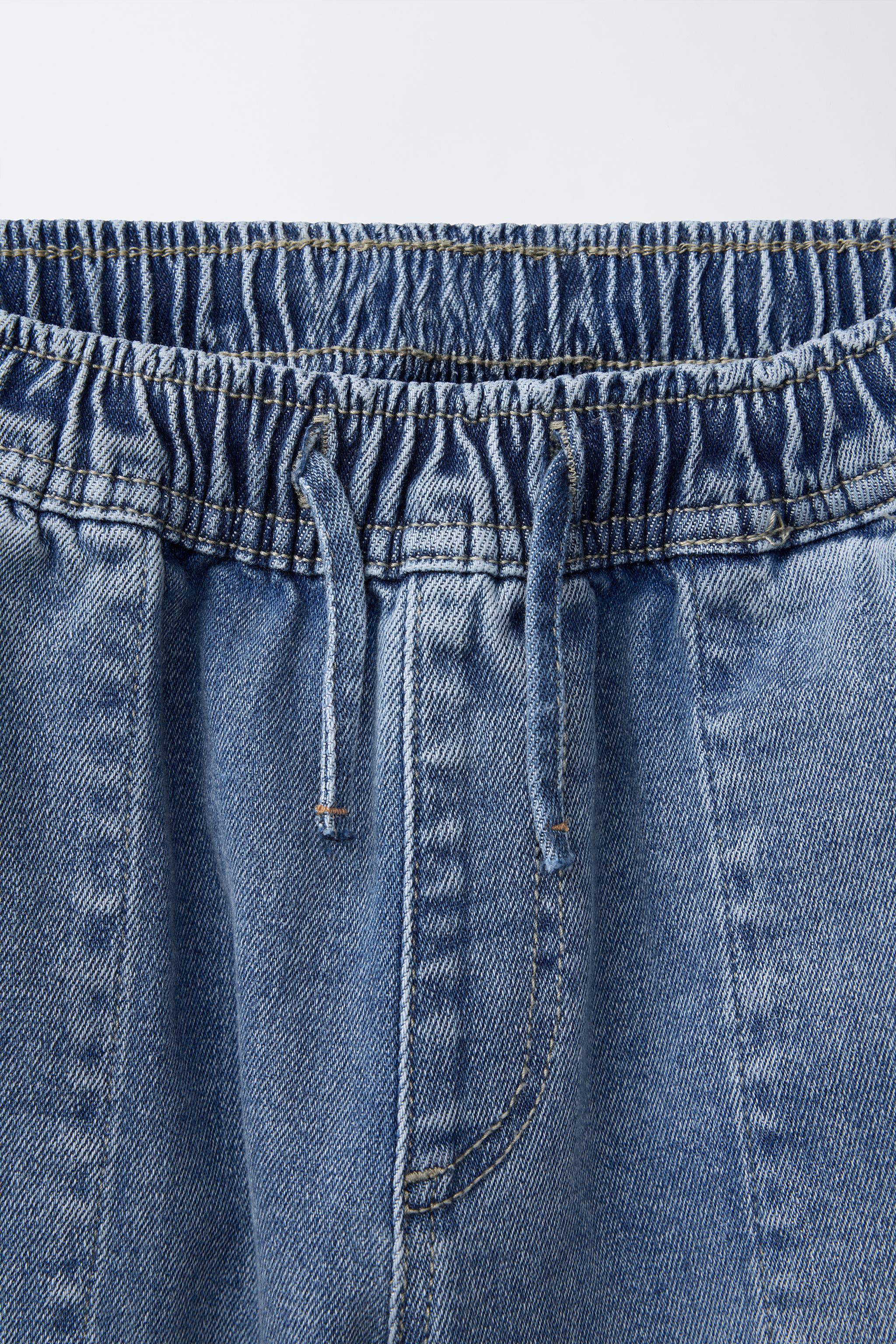 CARGO JOGGER JEANS - Mid-blue | ZARA Singapore