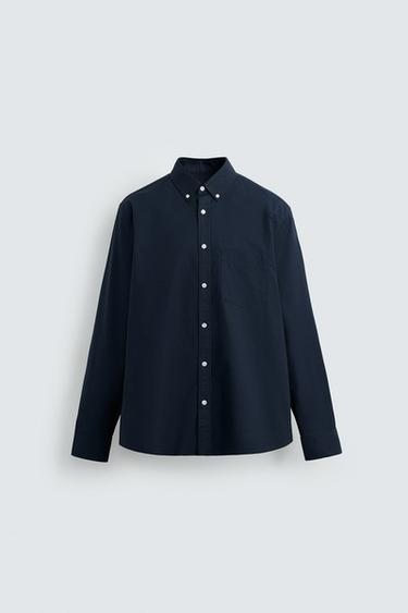CAMISA OXFORD - Marino de Zara