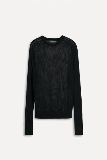 OPEN-KNIT SWEATER 50TH ANNIVERSARY - Black by Zara - Image 2
