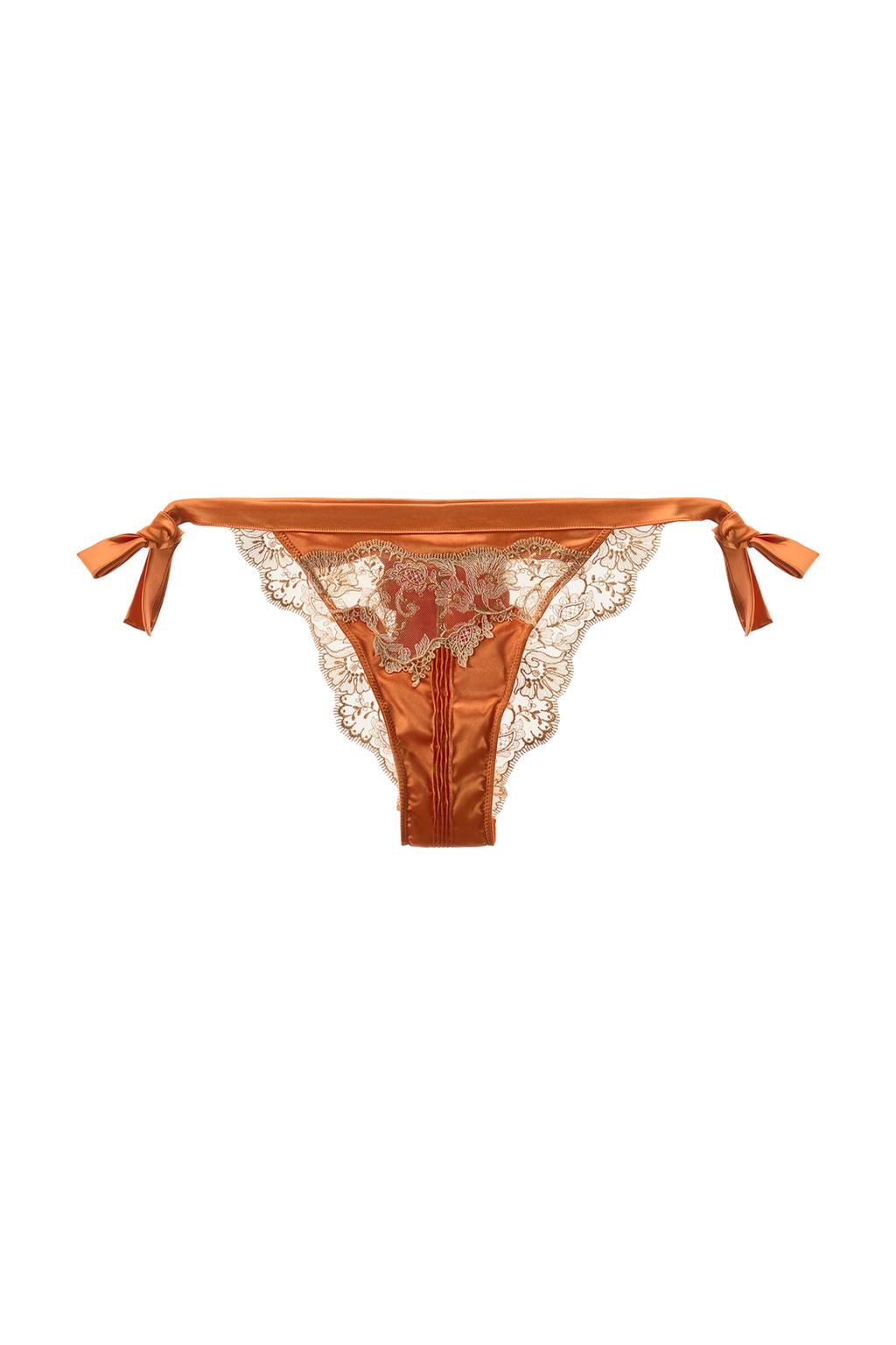LACE TIE SATIN EFFECT PANTIES - image 3