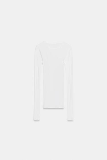 SUPIMA® COTTON T-SHIRT - White by Zara - Image 2