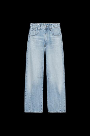 Zara TRF MID-RISE BAGGY BALLOON JEANS - Faded blue - Image 0