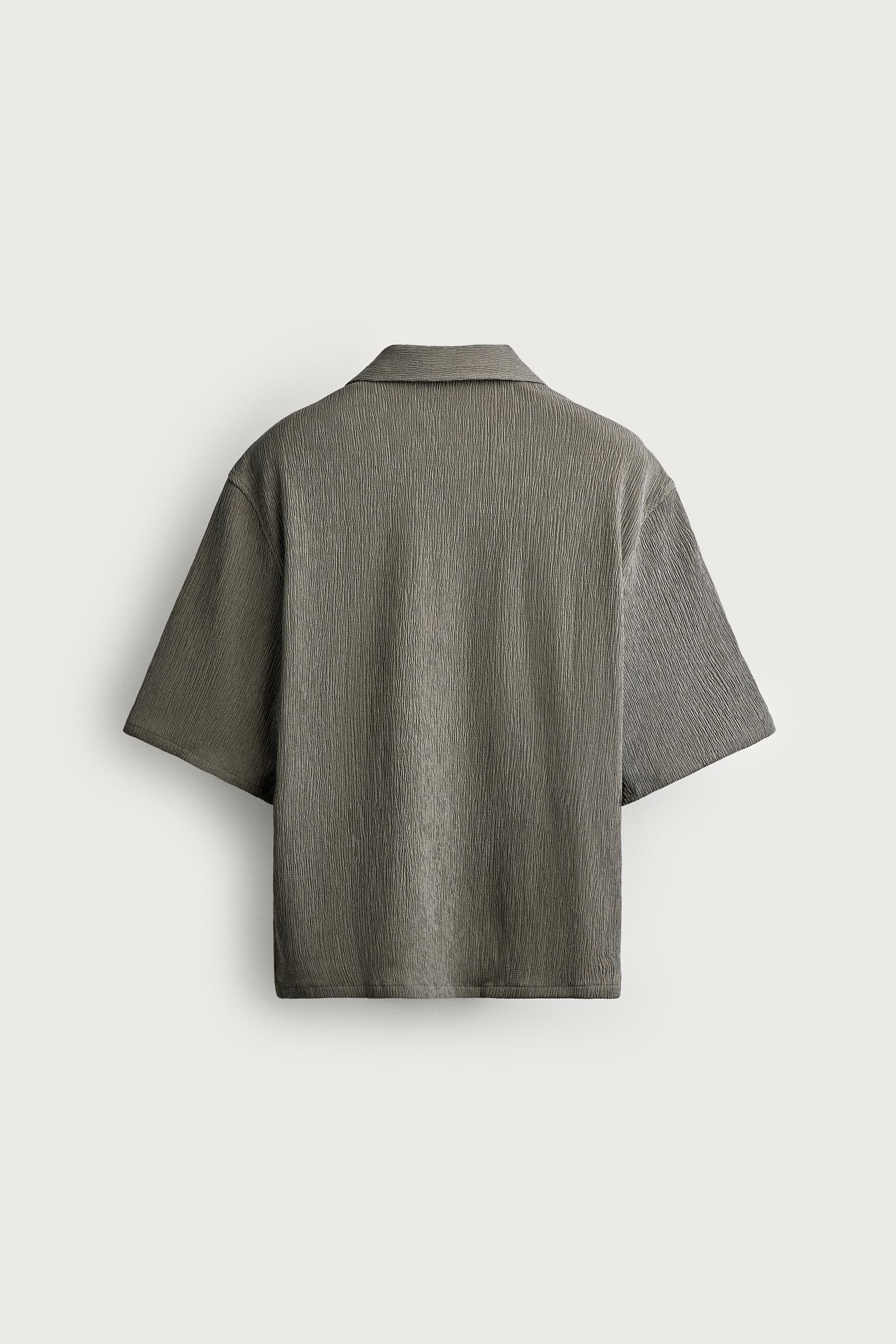 Zara RELAXED FIT DOKULU GÖMLEK görsel 7