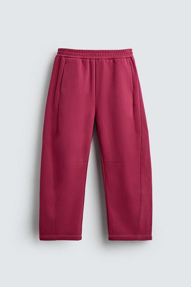 CONTRAST JOGGERS - Fuchsia by Zara