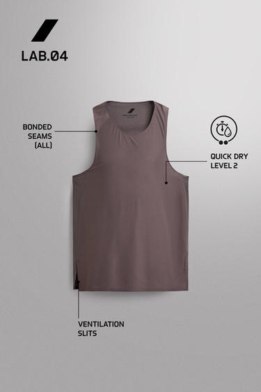 LIGHTWEIGHT RUNNING TANK TOP - Purple by Zara - Image 5
