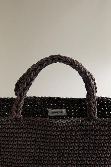 WOVEN-EFFECT BAG - Brown by Zara