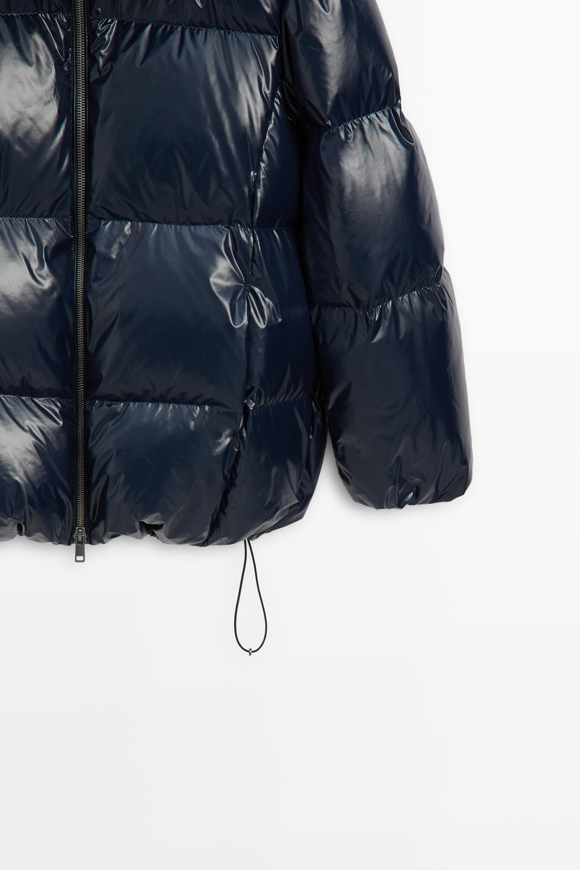 Shiny down jacket
