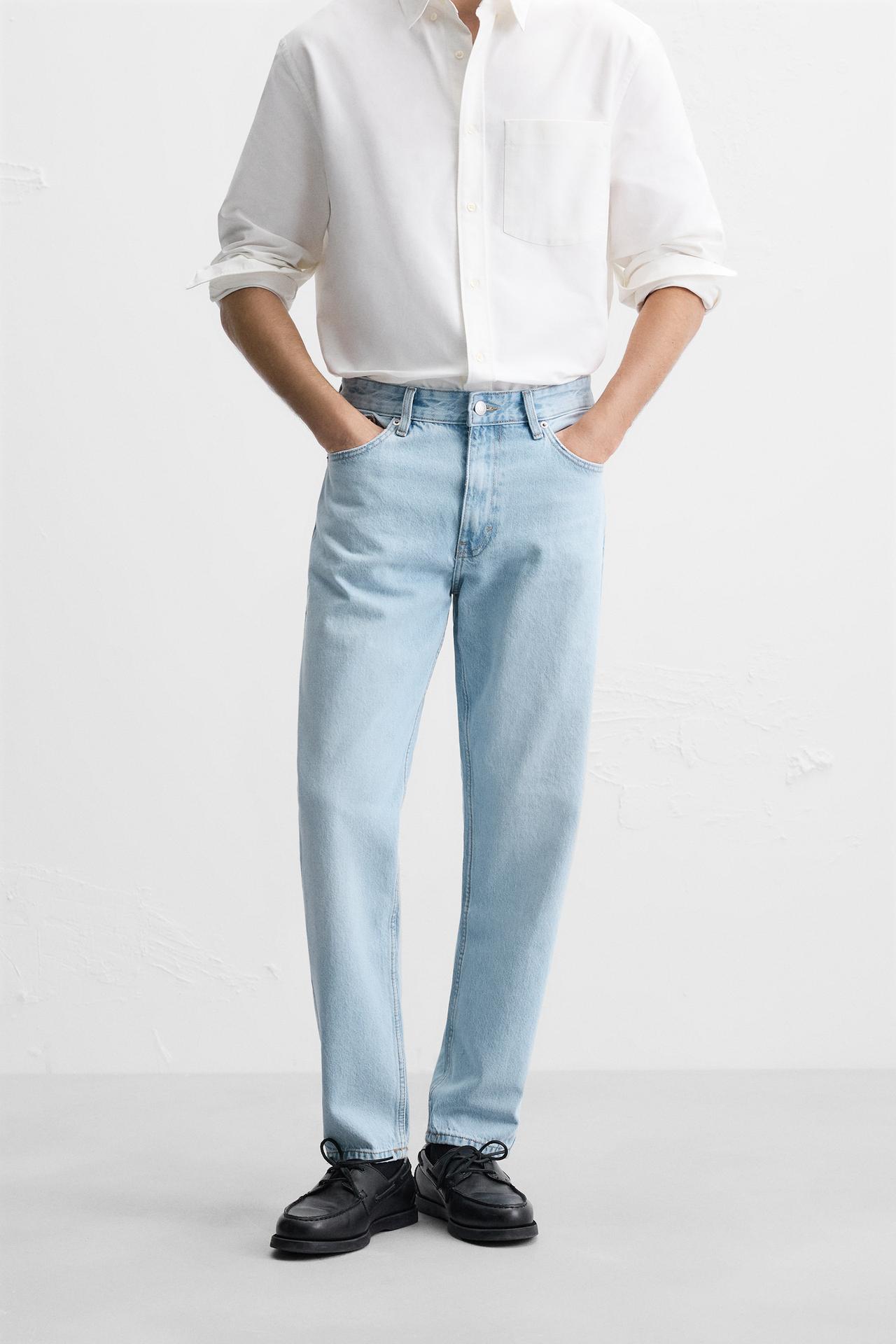 SLIM FIT TAPERED JEANS