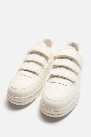 RIPTAPE TRAINERS - Bone White by Zara