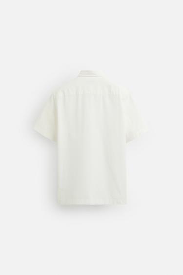 CHEMISE RELAXED FIT - Blanc cassé de Zara - Image 6