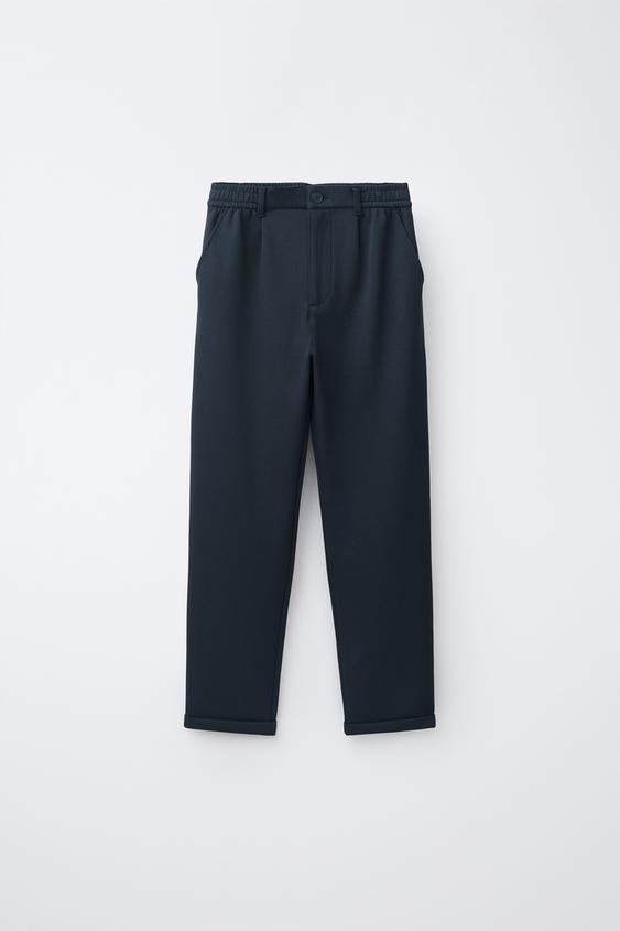 Zara RELAXED COMFORT PANTS - Navy blue - Image 0