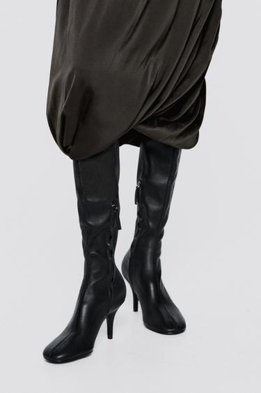 Elastic leather heel boot - LIMITED EDITION — Black 2