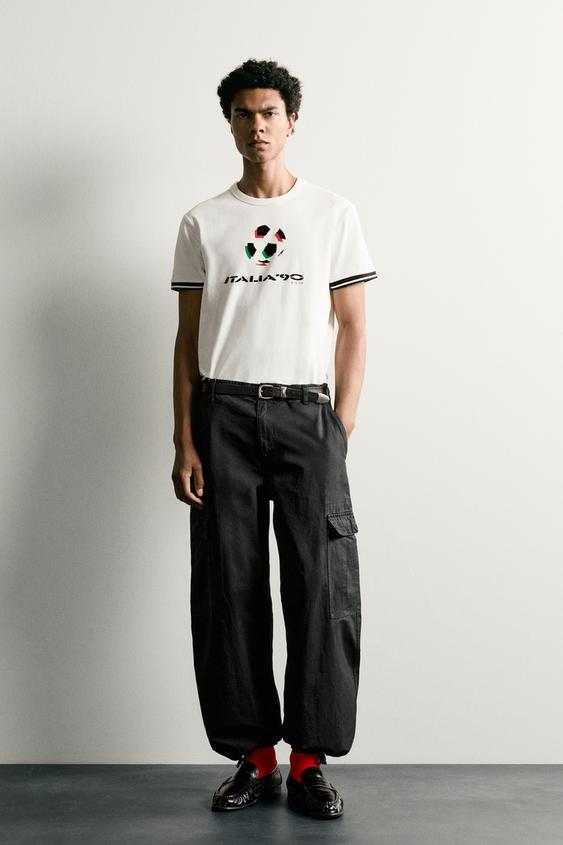 ITALIA 90 FIFA WORLD CUP™ FIFA CLASSICS CONTRAST T-SHIRT - White by Zara - Image 0