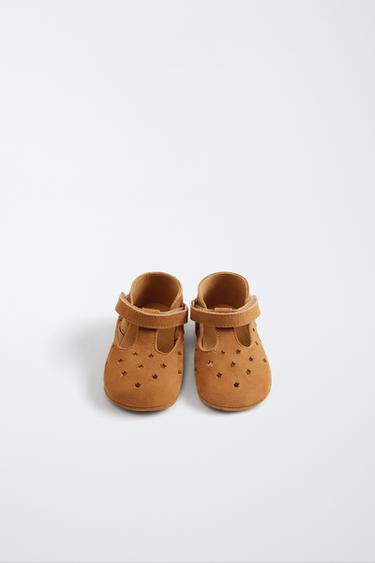 CHAUSSURES AJOURÉES EN CUIR - Marron de Zara - Image 0