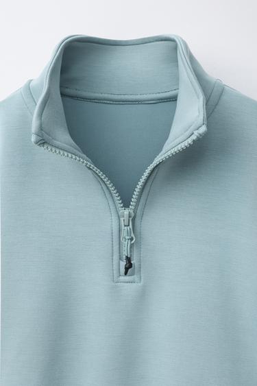 INTERLOCK LABEL SWEATSHIRT - Light blue by Zara