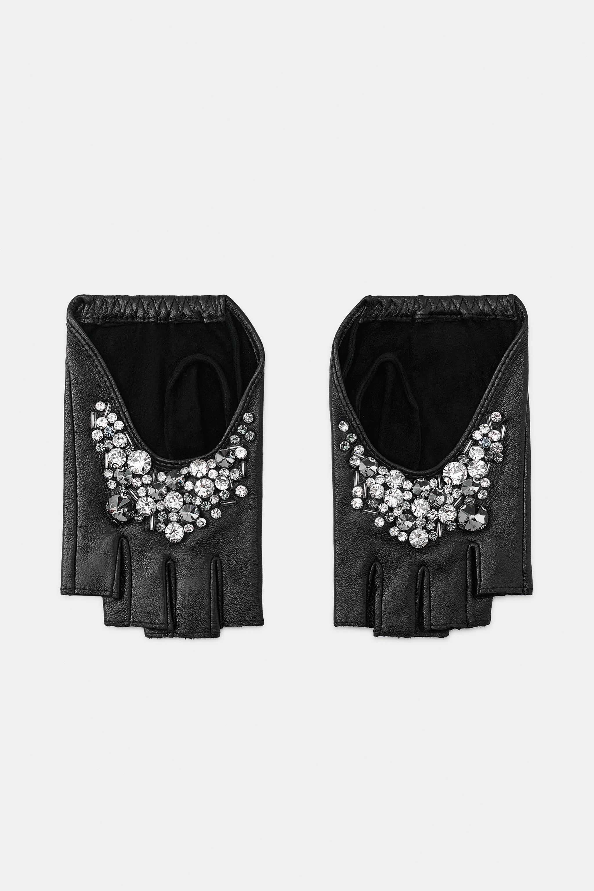 MITONES CORTOS PIEL 100% JOYAS