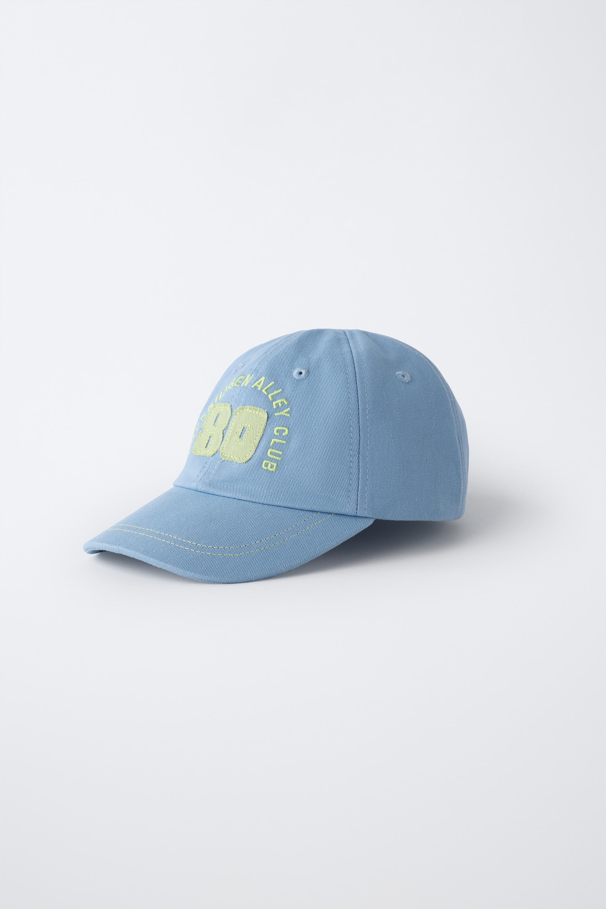 VARSITY EMBROIDERED CAP — Light blue (alternate view)