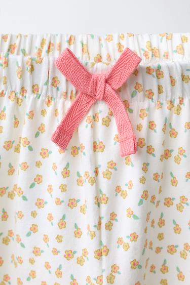 1 1/2-6 ANS/ PYJAMA BLOOMER FLEURI - Écru de Zara - Image 6