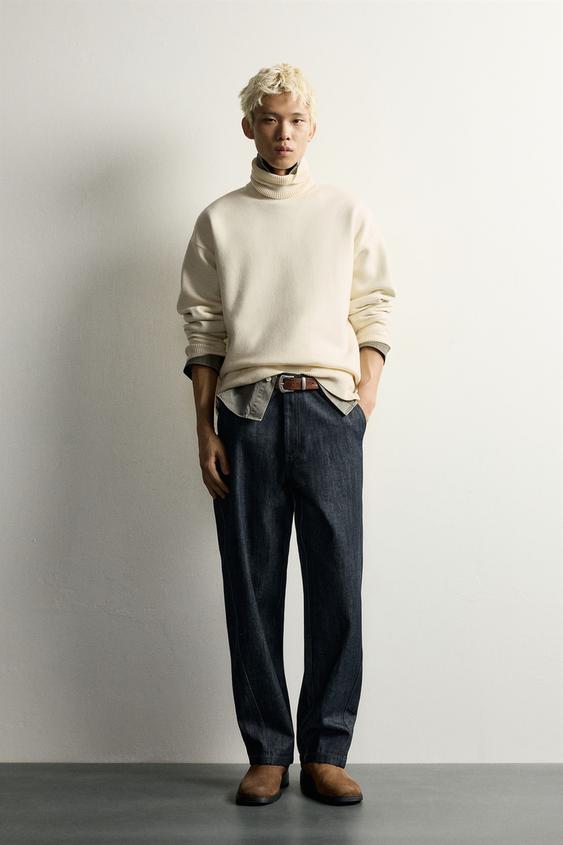 JERSEI SOFT COLL ALT - Blanc trencat de Zara - Imatge 0