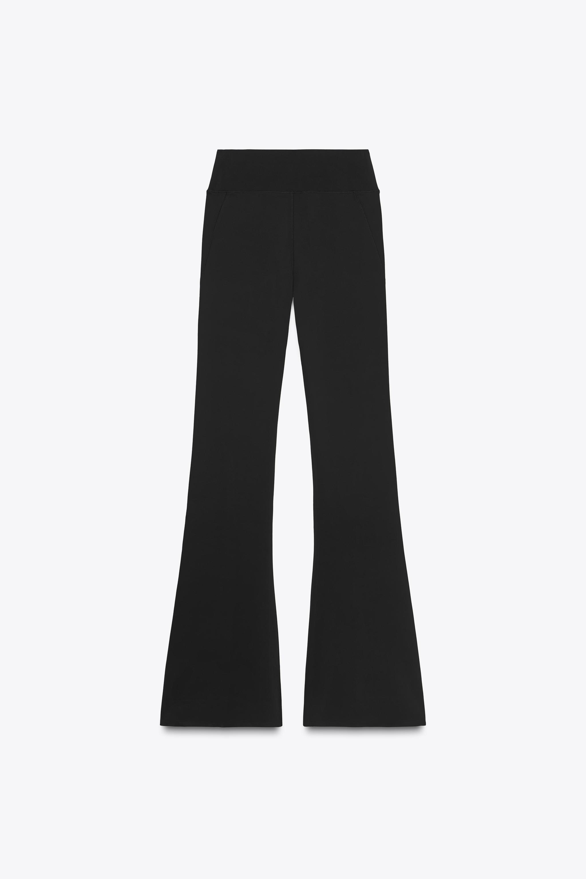 SEAMLESS NYLON FLARE PANTS - Black | ZARA United States