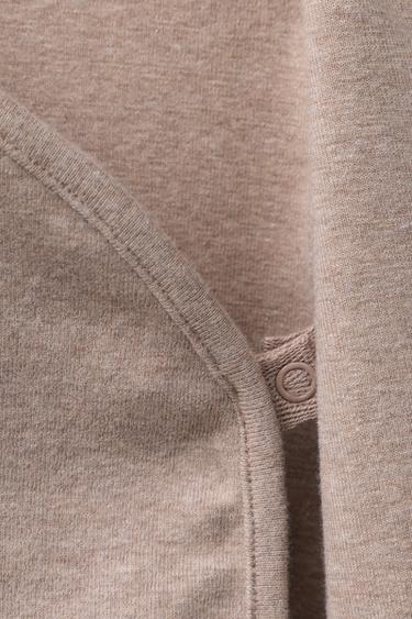 MELANGE BODY AND LEGGINGS SET - Brown marl by Zara - Image 3