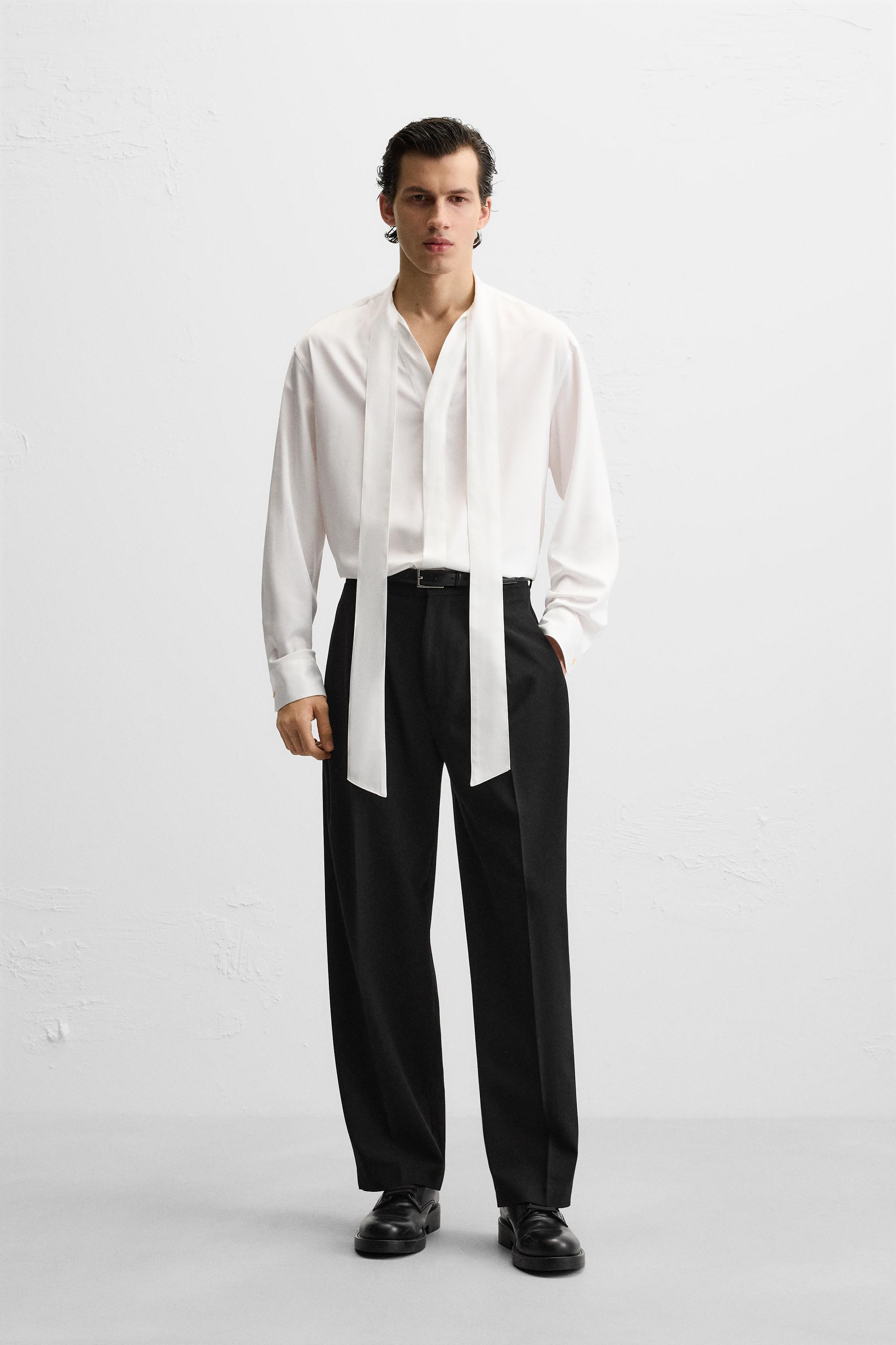 CHEMISE FLUIDE À NOEUD