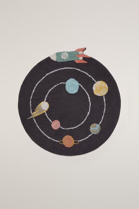 CHILDREN’S SPACE RUG - Anthracite grey by Zara - Image 0
