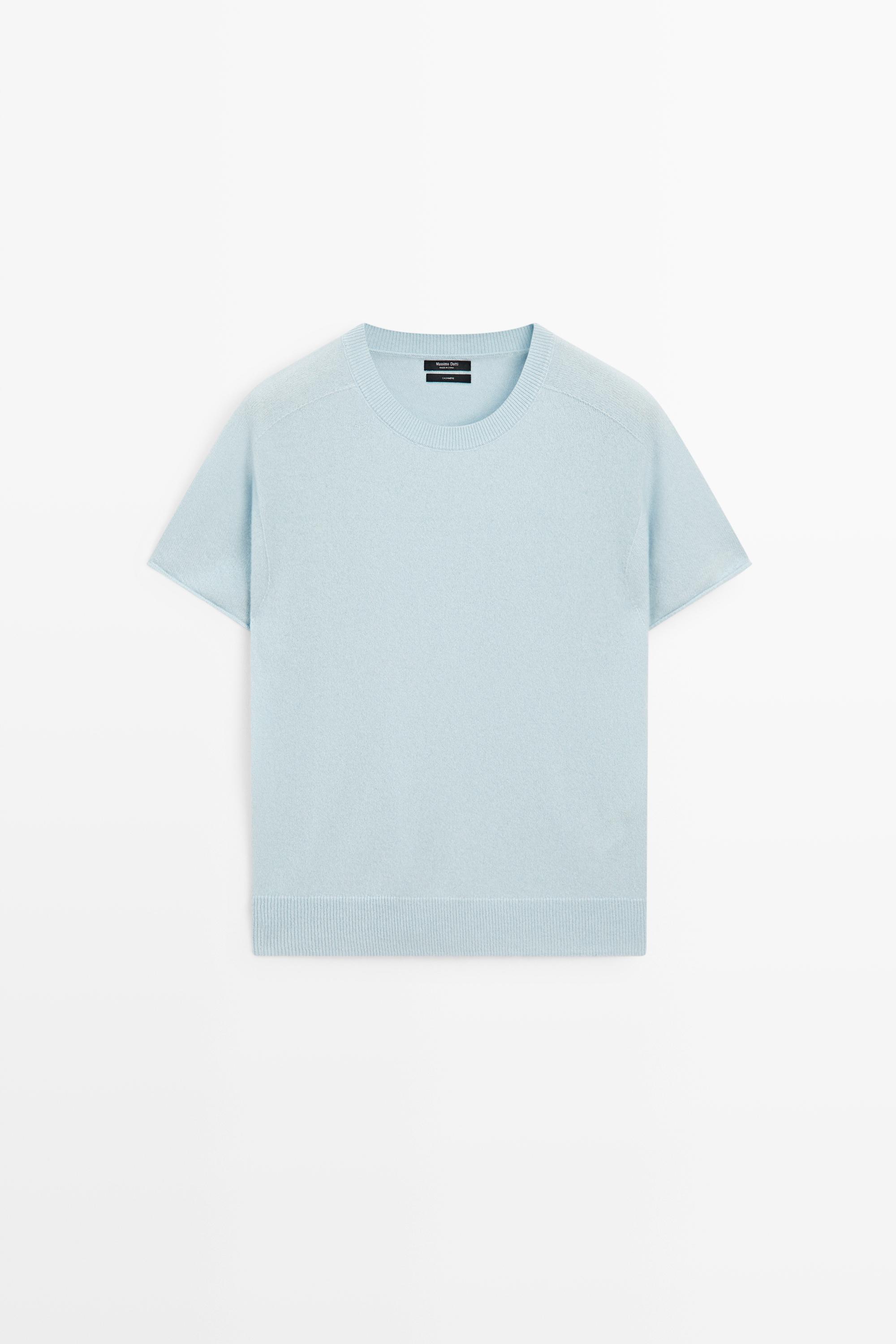 Pull à manches courtes 100 % cachemire