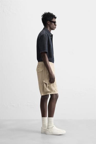 BERMUDA CARGO RELAXED FIT - vert kaki-moyen de Zara - Image 3