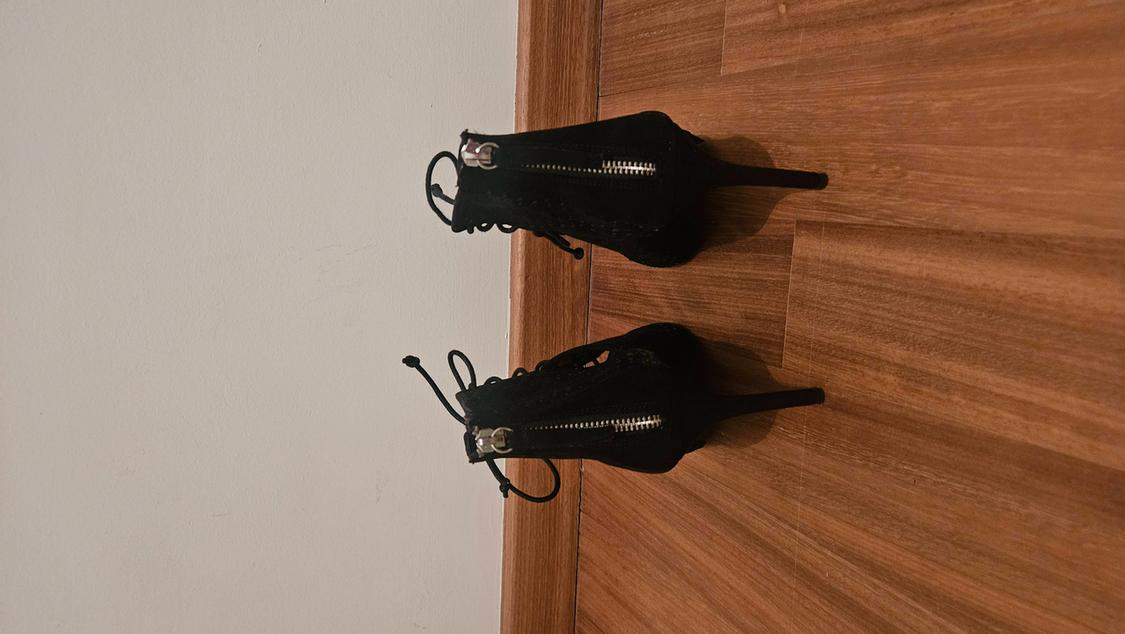 TIED WRAPAROUND HIGH-HEEL SANDALS - Image 5