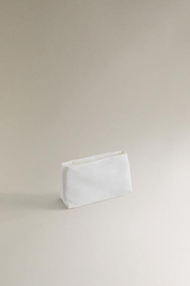 TECHNICAL FABRIC WASH BAG - White by Zara - Image 1