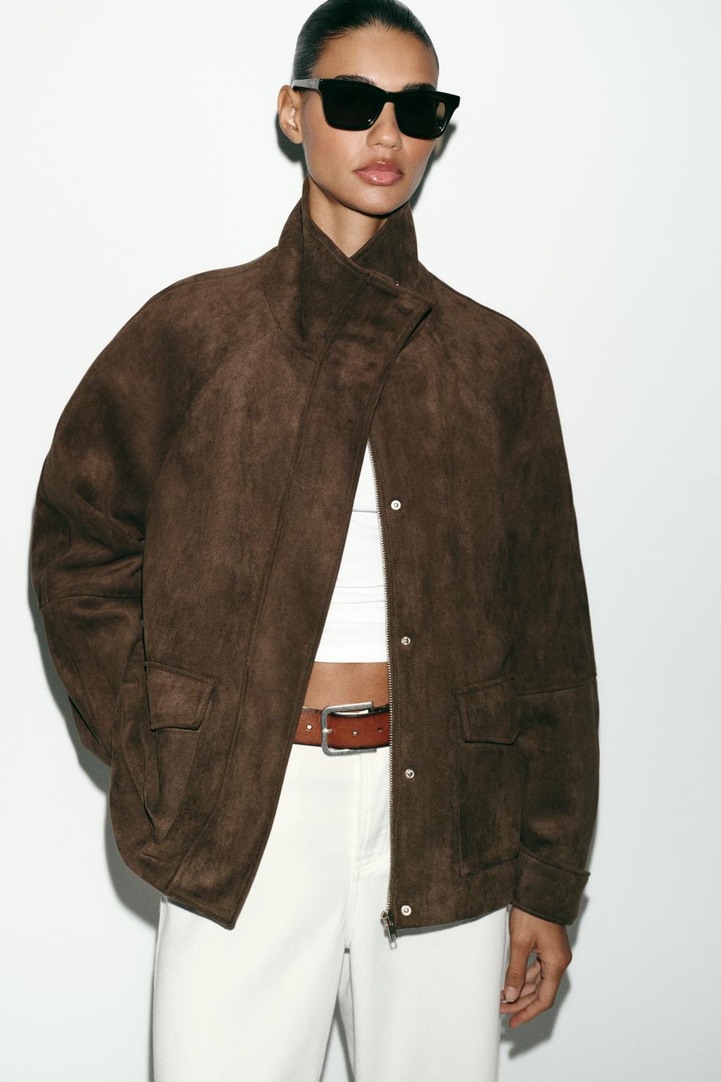FAUX SUEDE POCKET JACKET - image 2