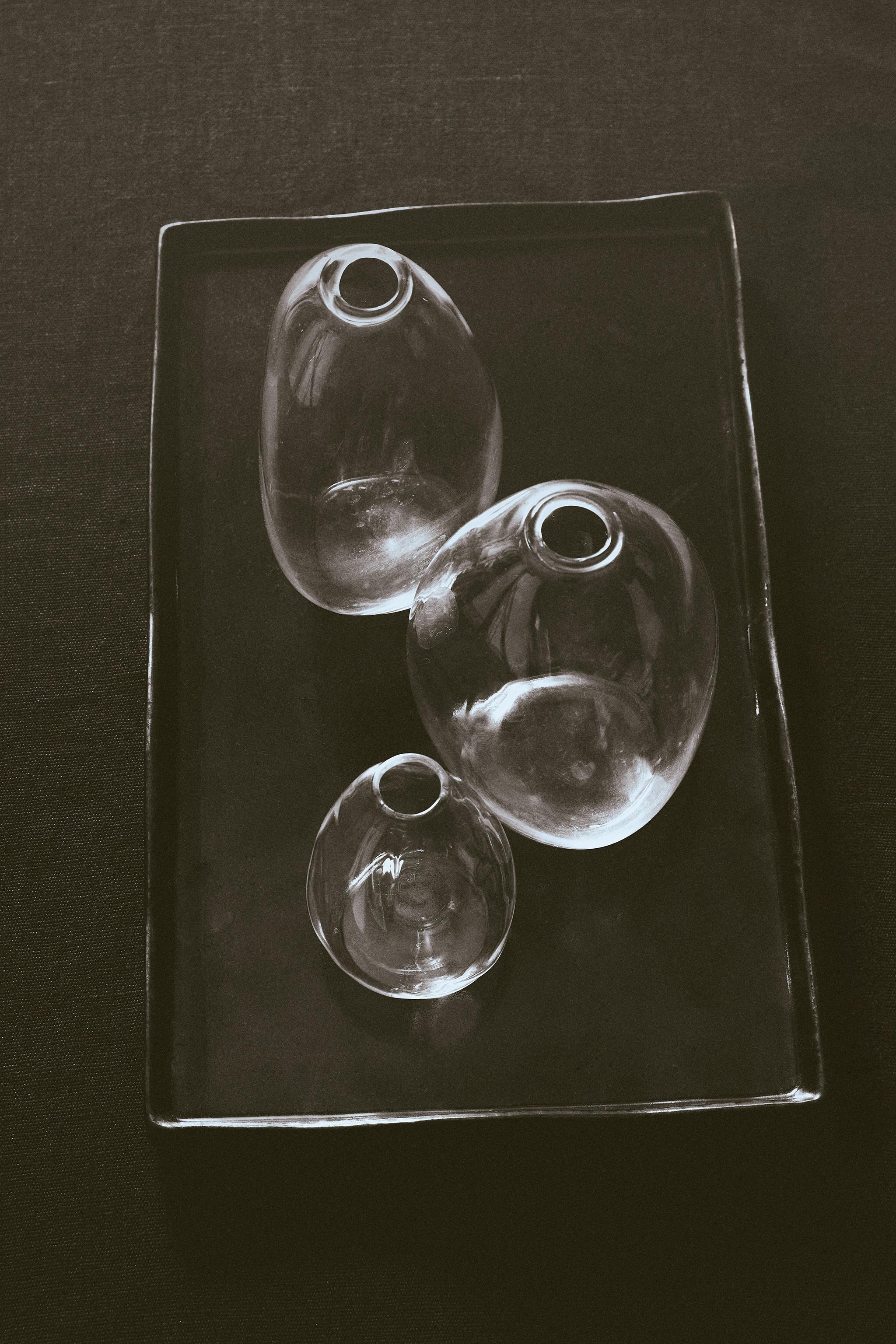 SMALL IRREGULAR GLASS VASE