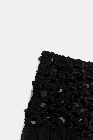 ZW COLLECTION SEQUINNED SKIRT - Black by Zara - Image 13