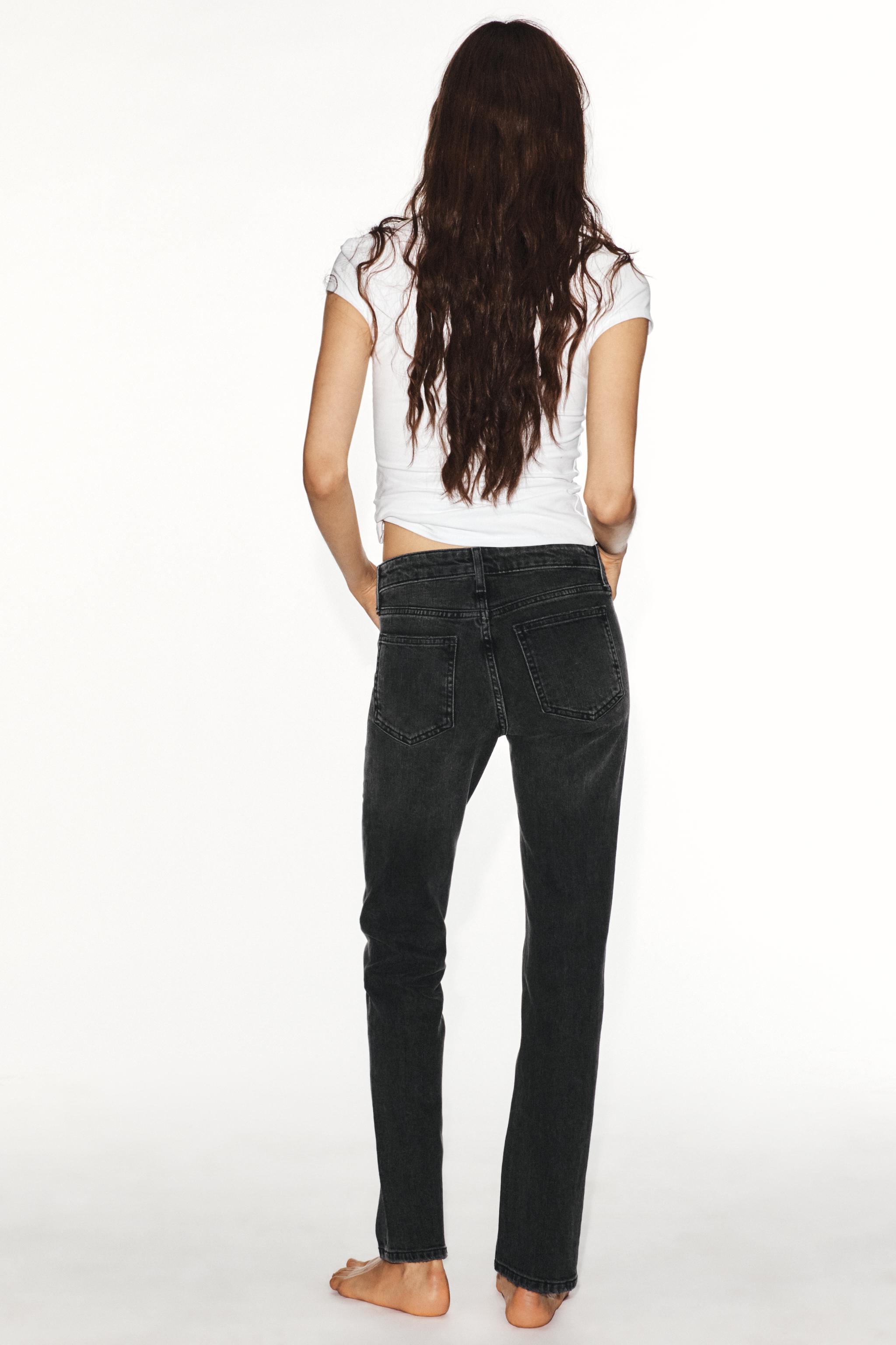 Zara TRF SLIM DÜŞÜK BEL JEAN görsel 5