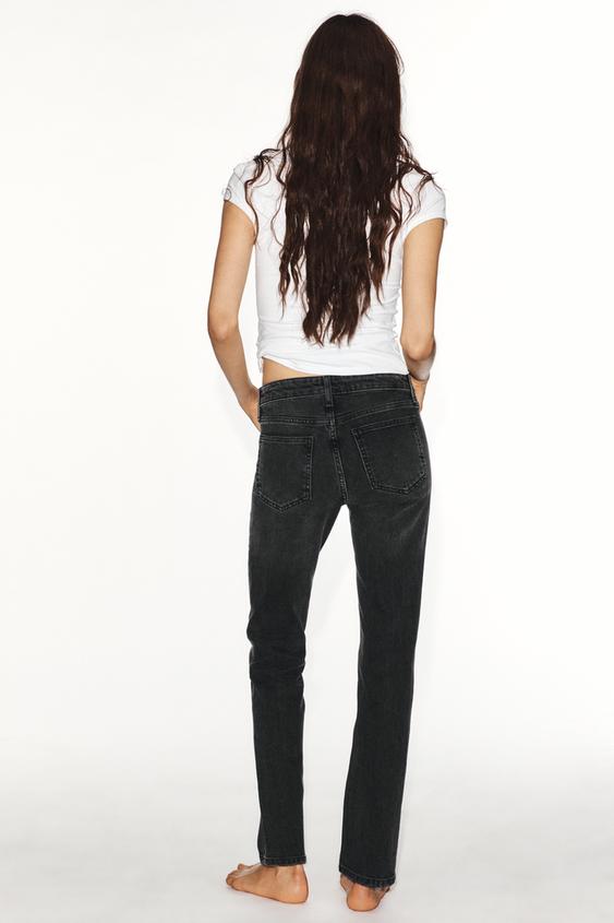 JEANS SLIM FIT TAILLE BASSE TRF - Noir de Zara - Image 4