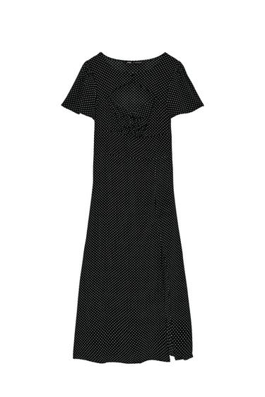 POLKA DOT CUT-OUT DRESS