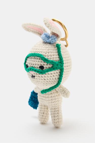 BUNNY CHARM KEY RING - Beige by Zara - Image 3