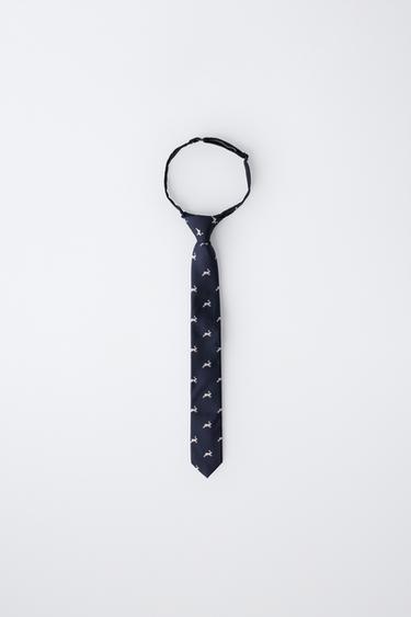 ANIMAL PRINT TIE - Blue by Zara - Image 0
