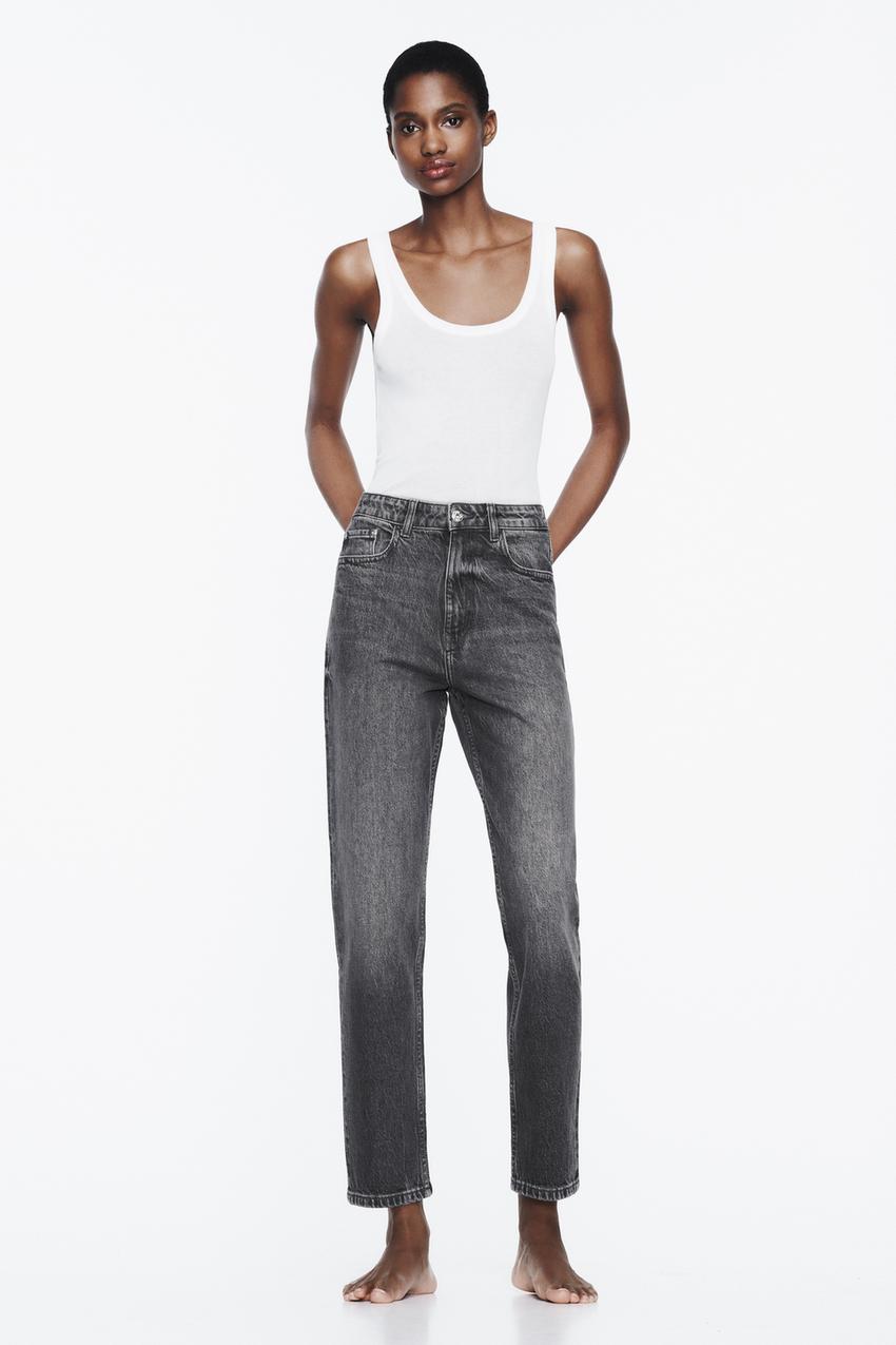 Z1975 BAGGY PAPERBAG JEANS - Mid-blue, ZARA United States