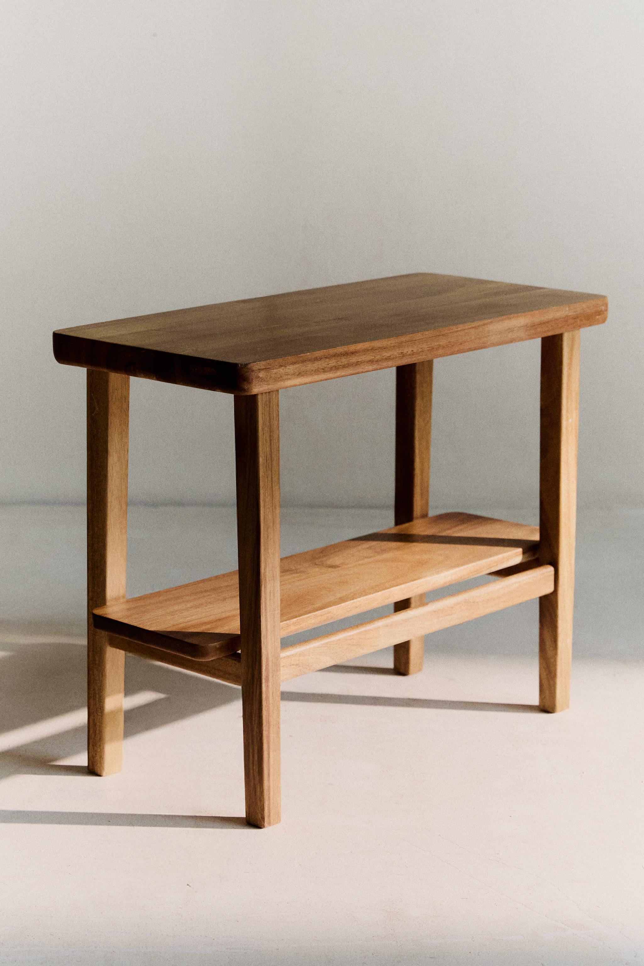 ACACIA WOOD BENCH - Brown | ZARA United States