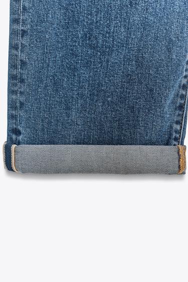JEAN Z.07 COUPE DÉCONTRACTÉE TAILLE HAUTE BAS AVEC REVERS - Bleu de Zara - Image 7