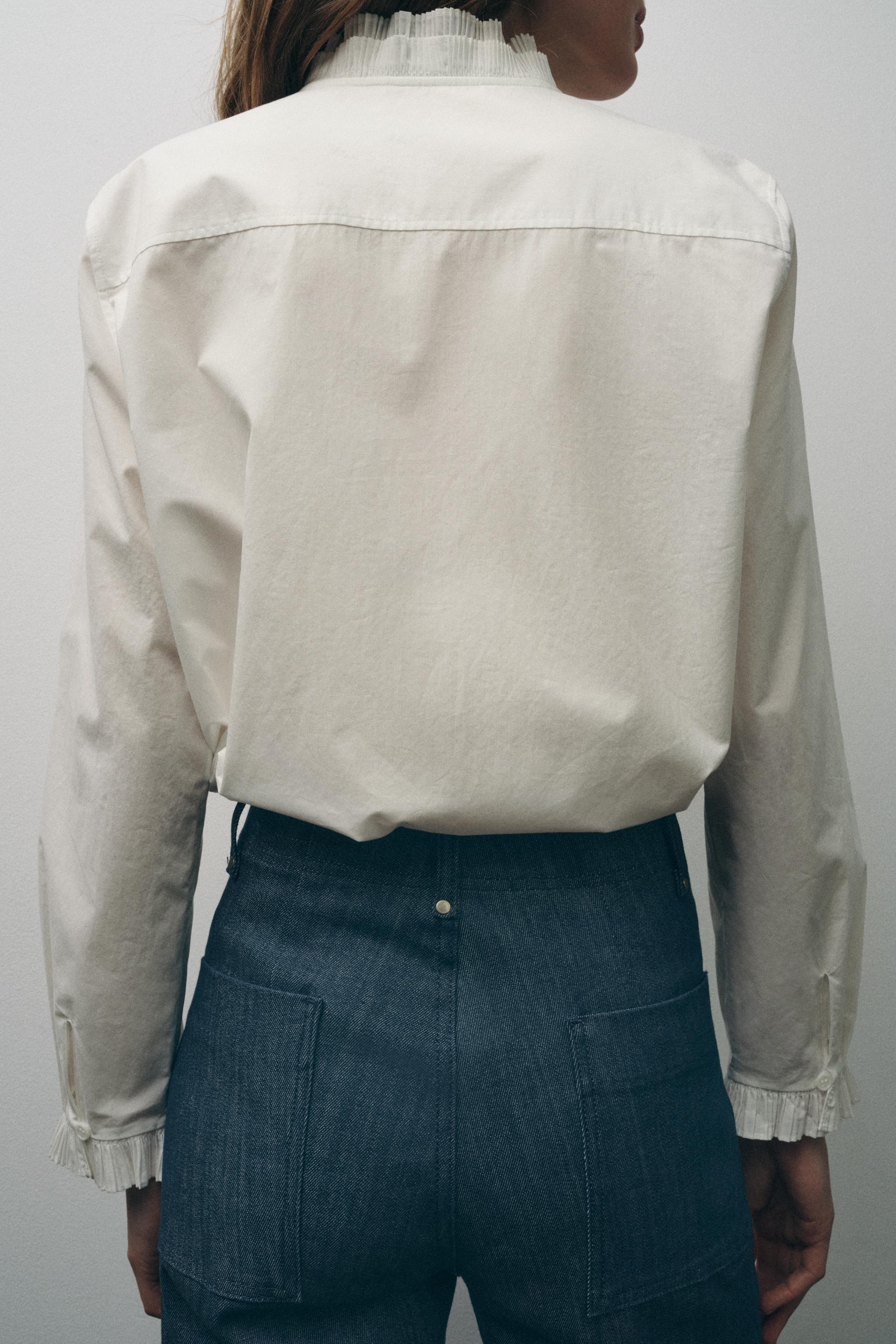 ZARA】ZW COLLECTION フリル ブラウス 4786/259 (ZARA/ブラウス