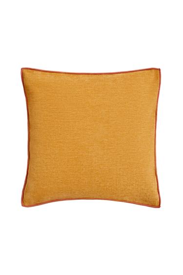 CHENILLE CUSHION COVER - Mustard by Zara