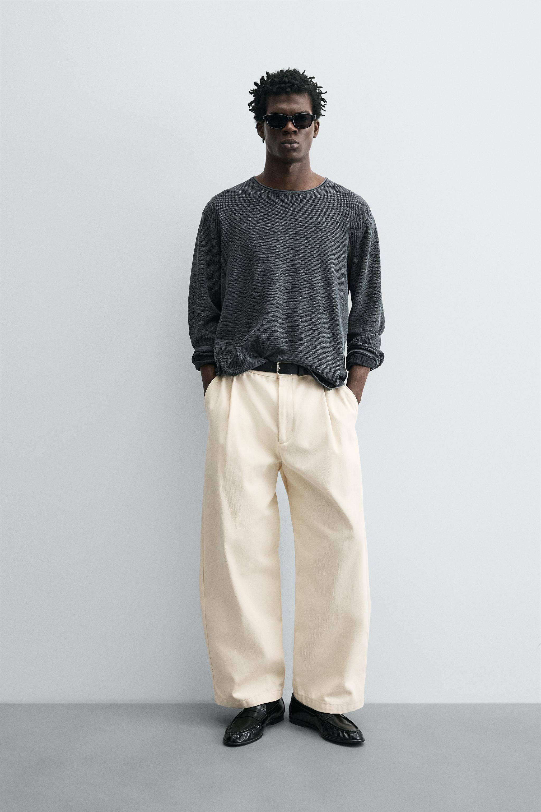 トップス WIRED WASHED TEXTURED JUMPER - Mid-blue | ZARA South Africa