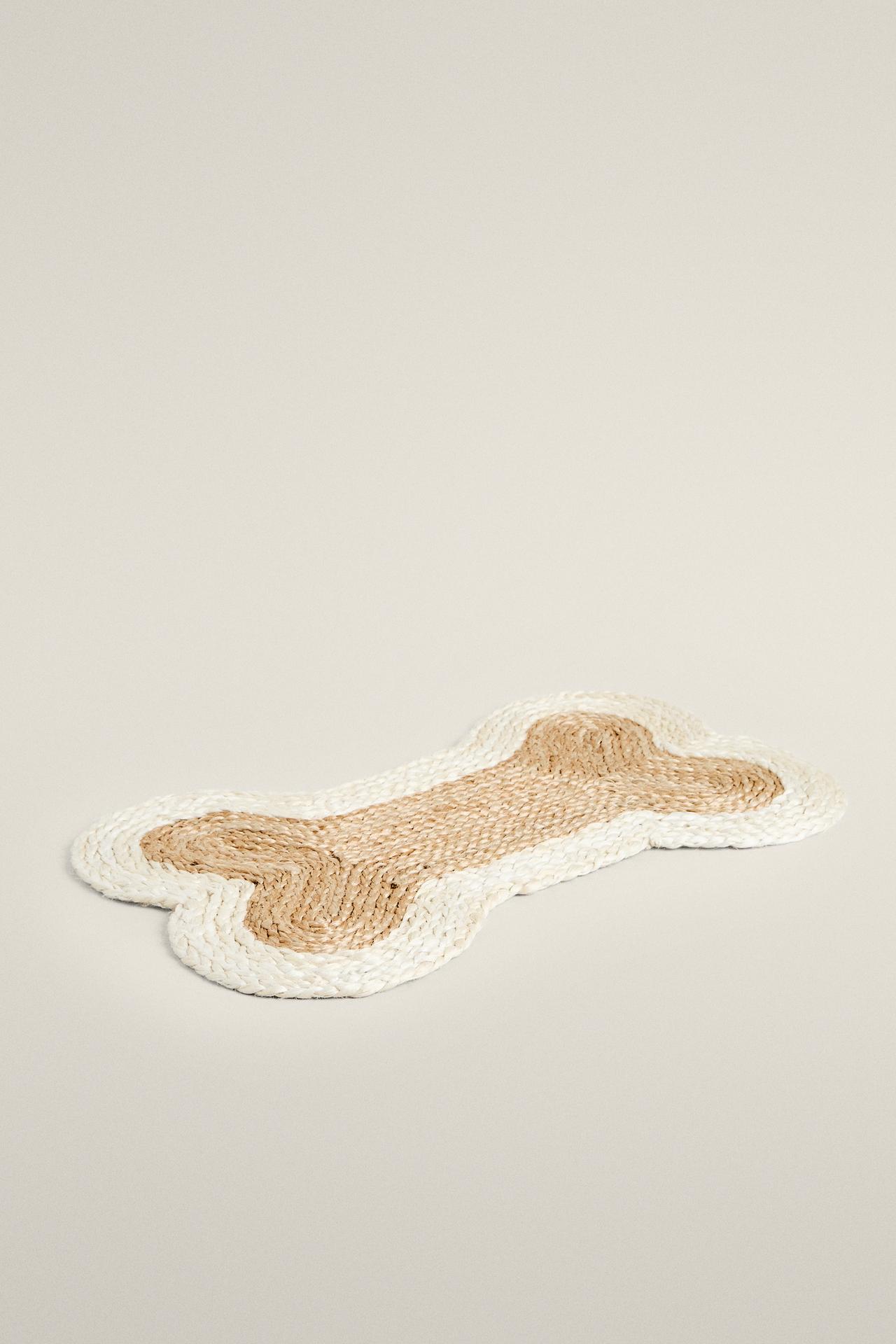 JUTE BONE PET AREA RUG — Light beige