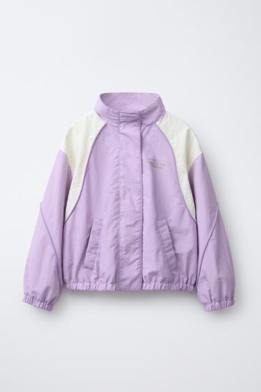 معطف مطر بتفصيل بييهات بلون متباين - خبازي الخاص بـ Zara