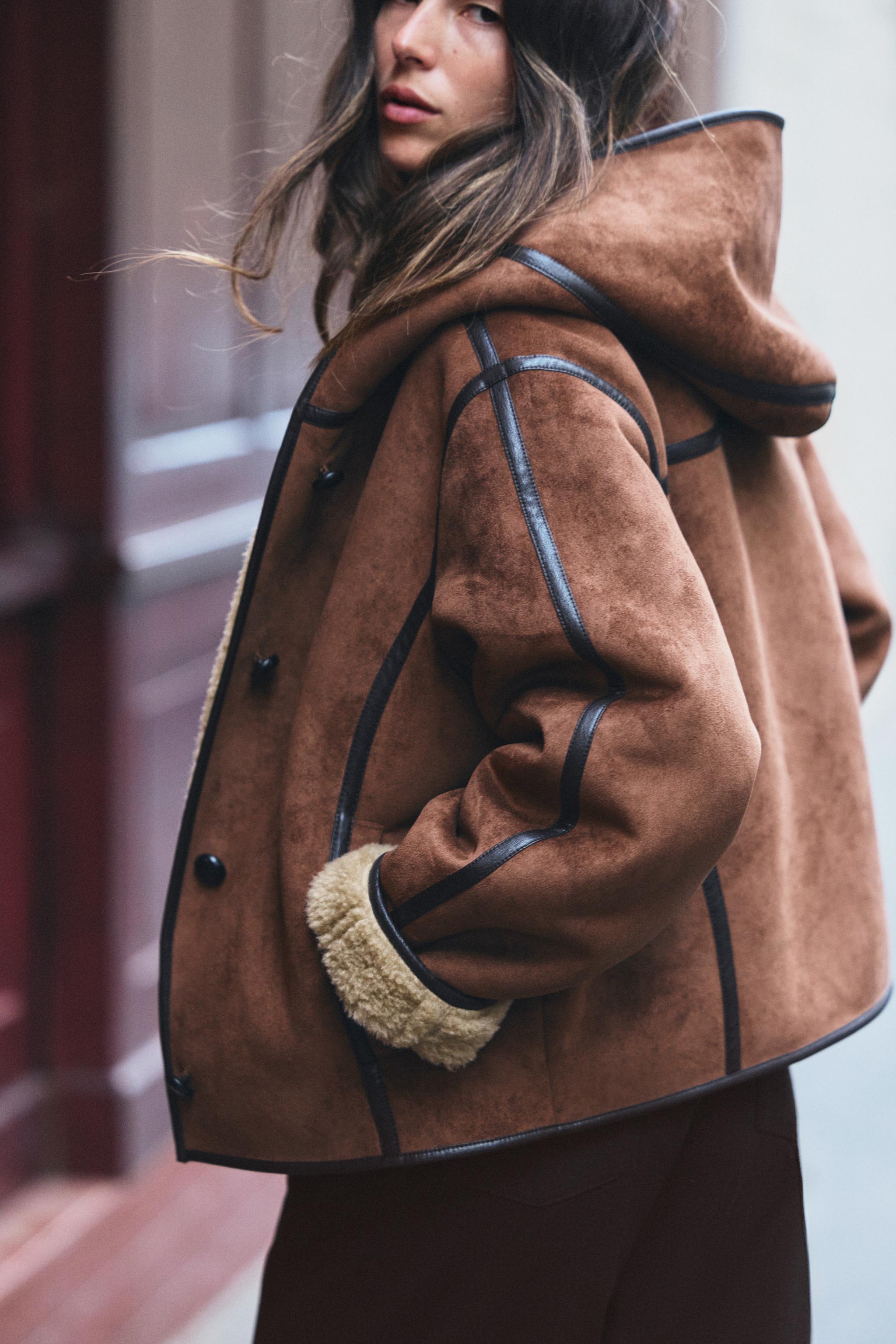 DOUBLE-FACED JACKET WITH HOODIE